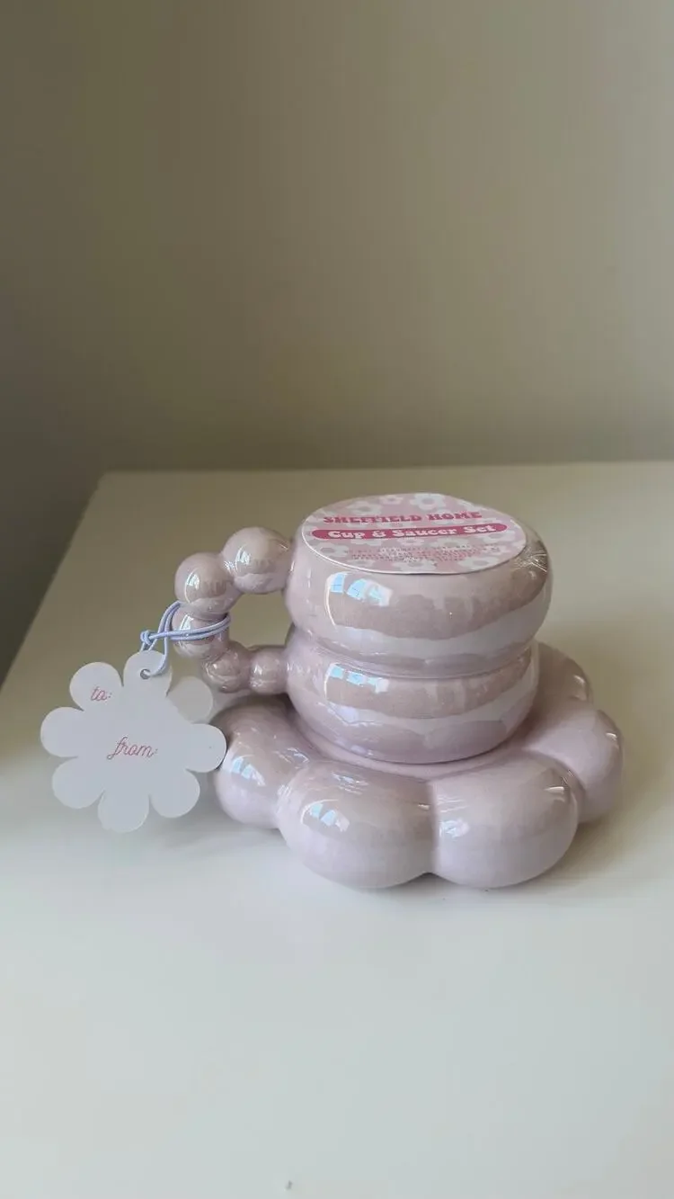 Blush Flower Cup & Saucer Set